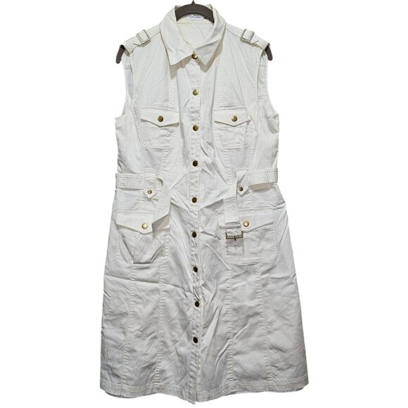 Calvin Klein White Elegant Dress - Picture 1 of 10